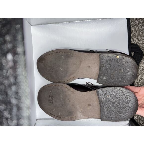 Madewell Mahogany Brown Leather Lace Up Oxfords Brogues Women’s Size 8 - Picture 9 of 9